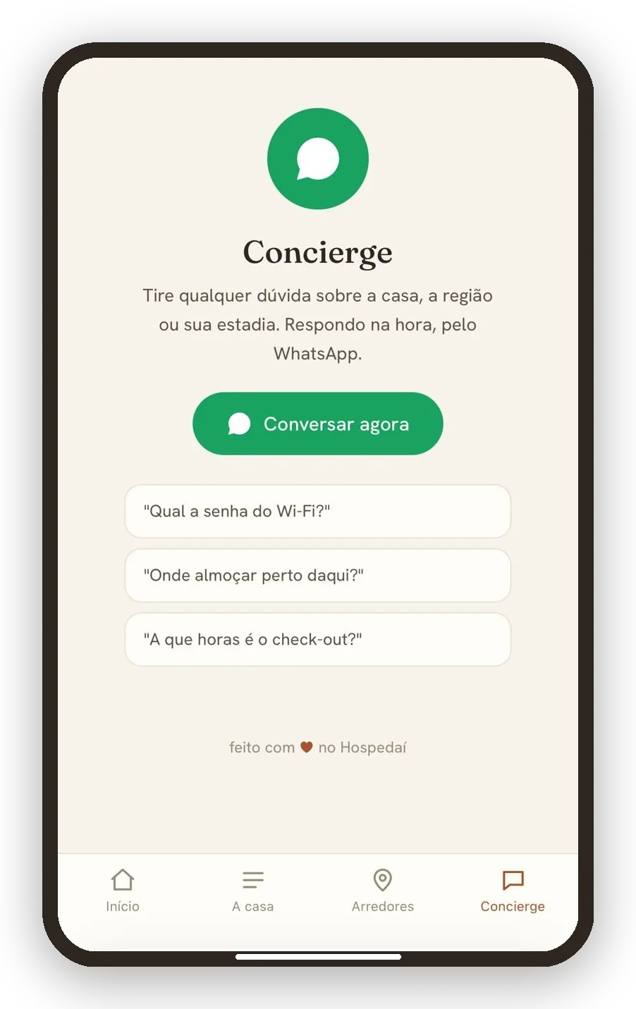 Concierge de IA no WhatsApp
